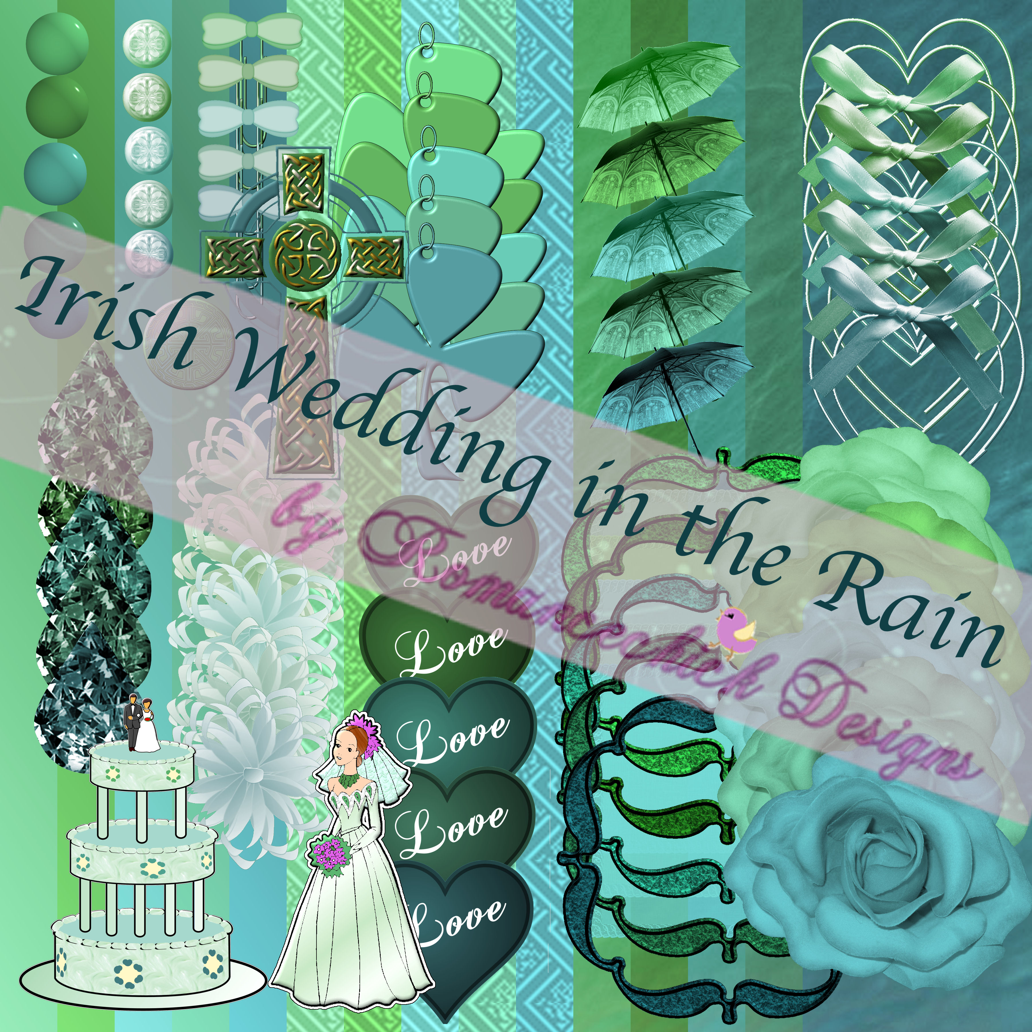 Irish Wedding n the Rain